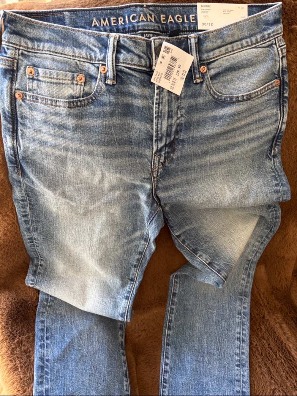 American Eagle Outfitters Light Wash Men’s Slim Straight Jeans 30/32